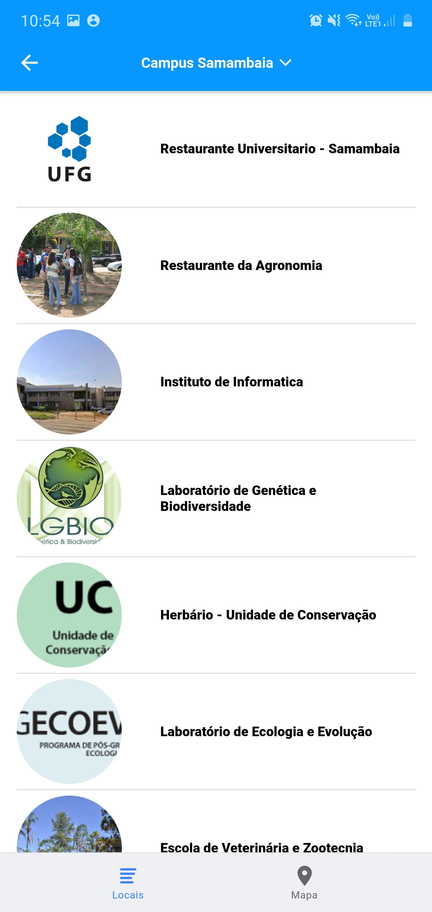Minha UFG screenshot